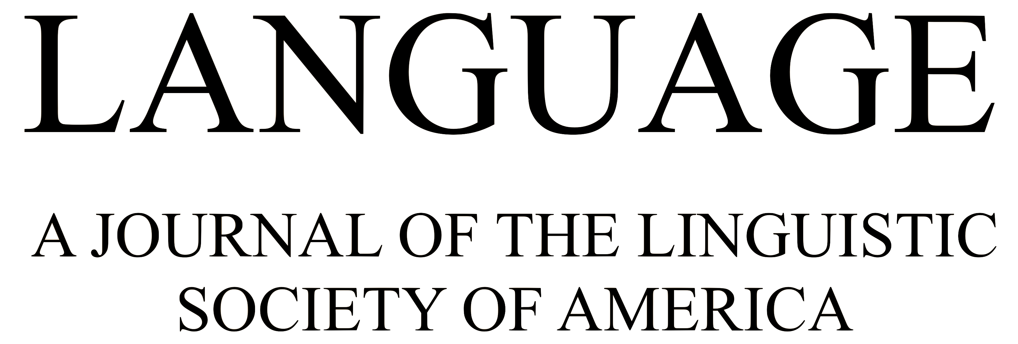 Language: A Journal of the LSA